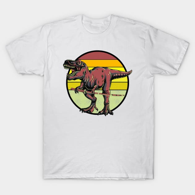 Samurai T-rex T-Shirt by notmejulian